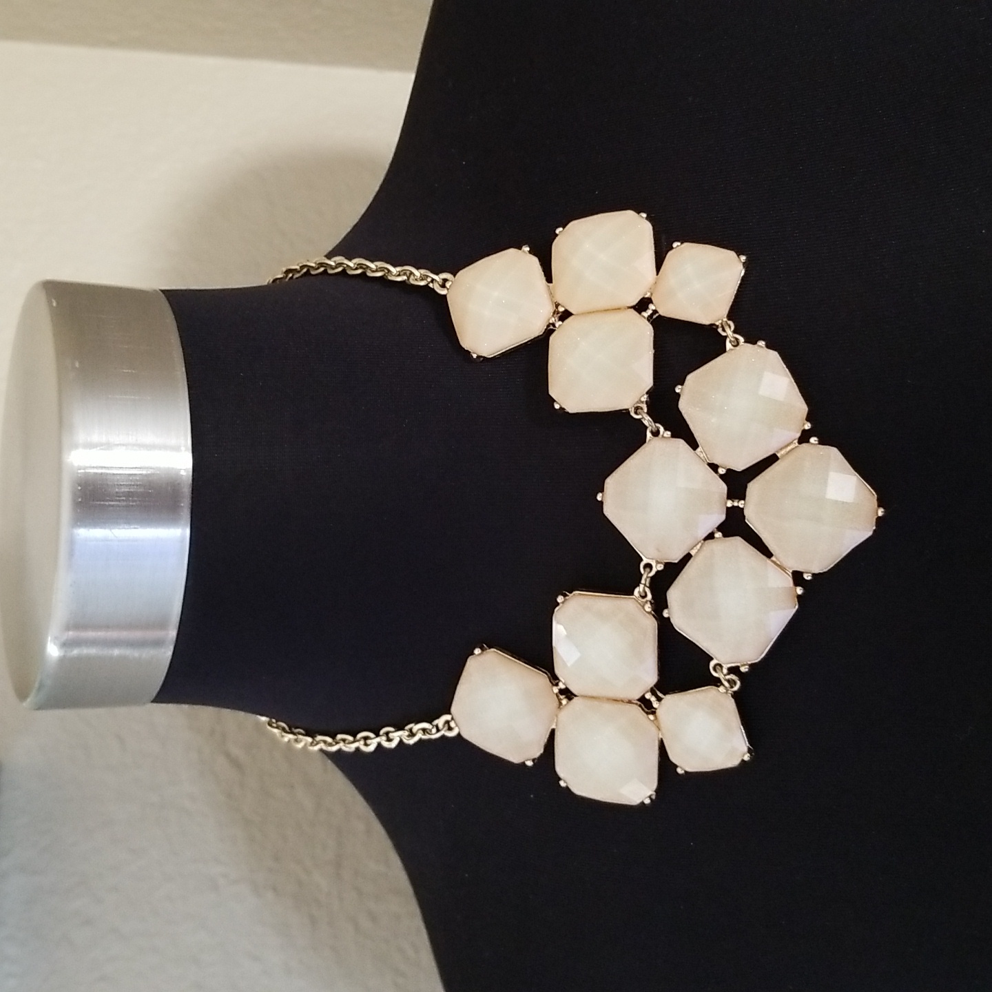 Ny Gold Rhinestone Statement Necklace
